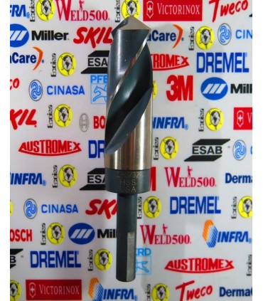 Broca de acero alta velocidad 1 5/32" con zanco 1/2" Bosch
