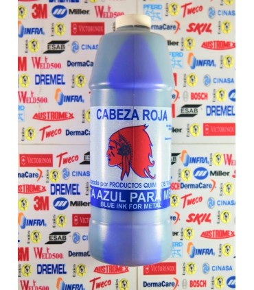 Tinta azul Cabeza Roja para trazar 1LT