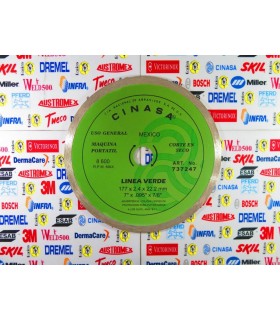 Disco Diamante continuo 7" Cinasa