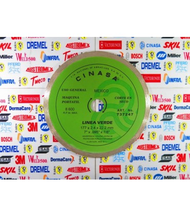 Disco Diamante continuo 7" Cinasa