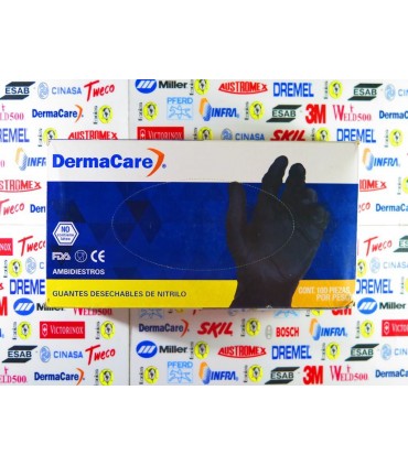 67-700 Guante de Nitrilo desechable negro