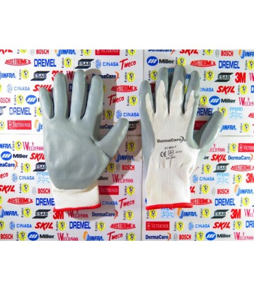 51-800 Guante Nylon blanco con palma de Nitrilo
