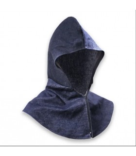 Capucha de mezclilla para soldador