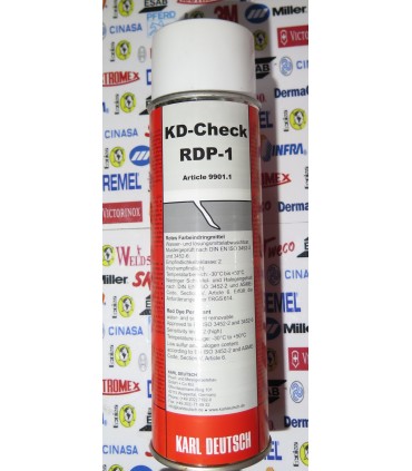 LIQUIDO PENETRANTE ROJO LAVABLE KD CHECK RDP 1