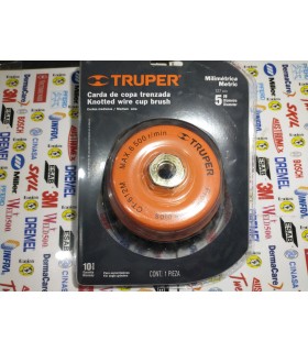 Cardas de copa, alambre trenzado fino 0.35 mm