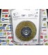 Carda circular, alambre grueso con zanco de 1/4"