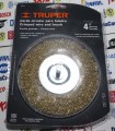 Carda circular, alambre grueso con zanco de 1/4"
