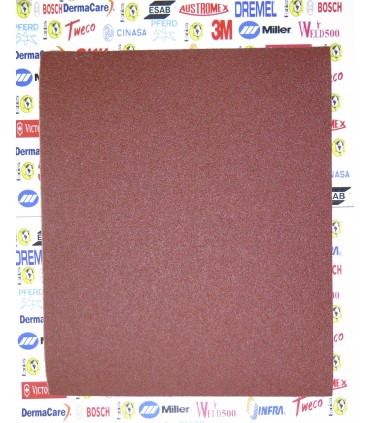 Hoja Lija de Esmeril Roja