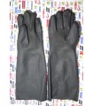 Guante Hule Negro Largo 45 cm