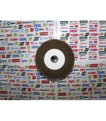 Rueda Flap de Fibra Cafe