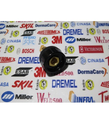 Conector Borne Hembra Dinse 1/4