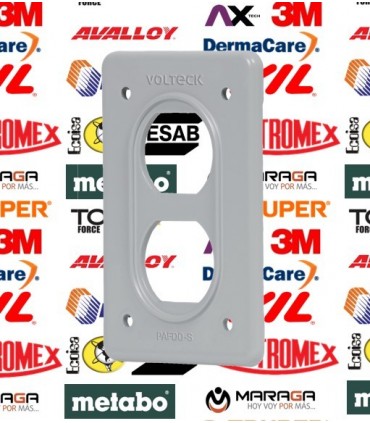 Placa Tipo FS doble de sobreponer
