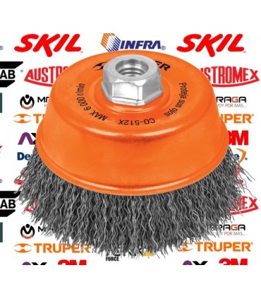 Carda Copa Ondulada Gruesa 5x5/8"