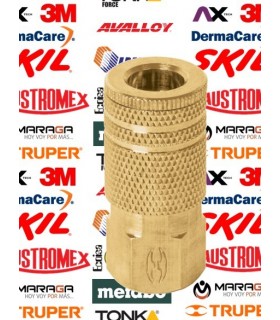 Cople de Laton 1/4 NPT Hembra