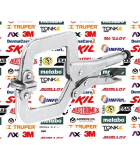 Pinza de presion C 6", mordaza ajustable