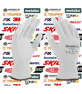 Guante Nylon Blanco