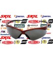 Lente de seguridad Sky Rojo Espejo