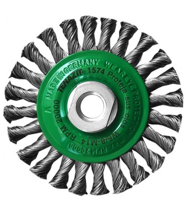 Cepillo Circular Alambre Inoxidable Trenzado