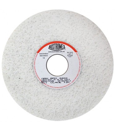 Rueda Blanca Abrasiva 7" x 1/2" x 1-1/4"