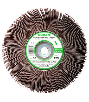Rueda Flap 7" con Centro Metalico