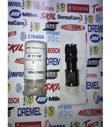 Broca anular 11/16 x 1"