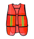 Chaleco Fluorescente Naranja con Reflejante