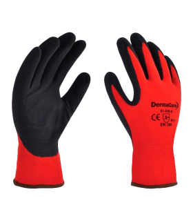 Guante Nylon Rojo con Polimero en Palma
