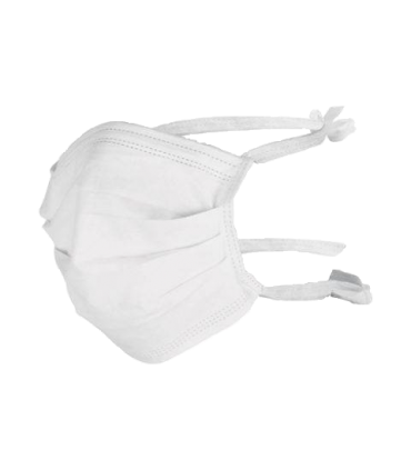 Cubre bocas 2 Pliegues Blanco