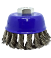 Mini Copa Trenzada 3" Acero al Carbon