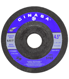 Disco de Desbaste Inoxidable 4 1/2" Azul