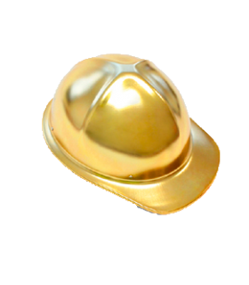CASCO DE ALUMINIO CLASE C DORADO