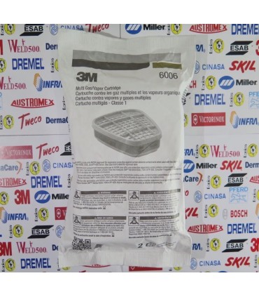 6006-Cartucho para multi gas acido / vapor organico