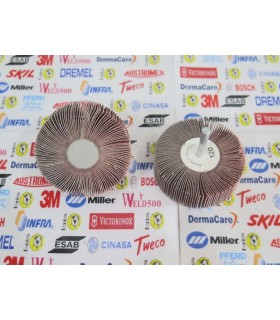 907-Rueda flap 3" X 1" C/V 1/4" G.120