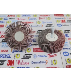 926-Rueda flap 3" X 1" C/V 1/4" G.40