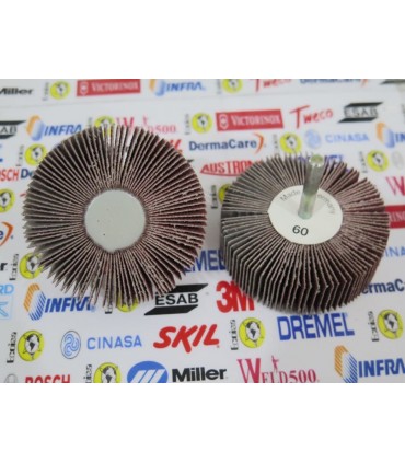 927-Rueda flap 3" X 1" C/V 1/4" G.60