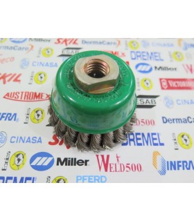 967-Carda copa trenzada 3"
