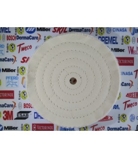 1620-Rueda de tela blanca 6"
