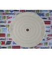 1620-Rueda de tela blanca 6"