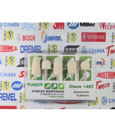 1467-Kit de 5 puntas montadas de felpa