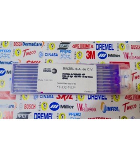 Tungsteno morado 3 tierras 3/32 Binzel