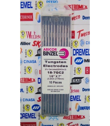 Tungsteno cerio 1/8 Binzel
